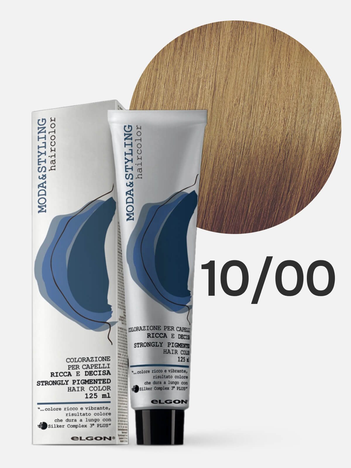 0101011000a.jpg ELGON MODASTYLING Краска для волос 10/00 платиновый блонд интенсивный 125мл — изображение 1