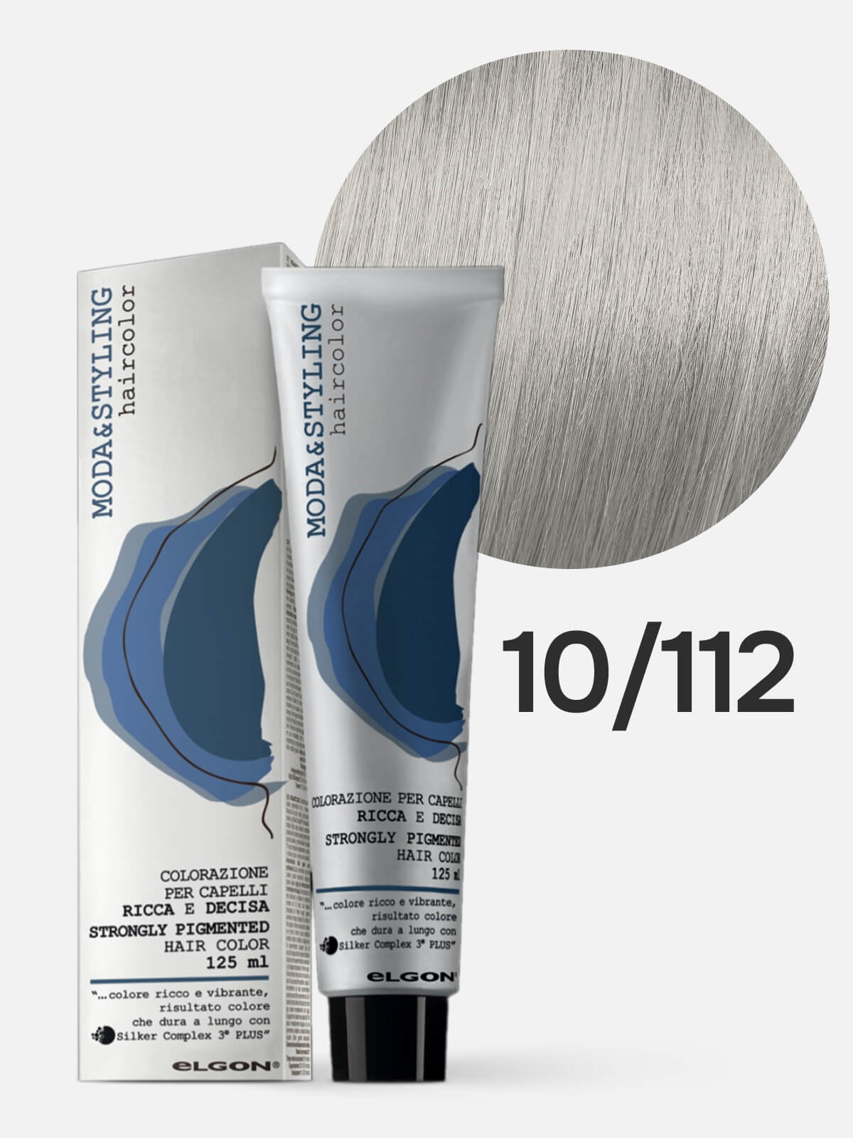 0101011112a.jpg ELGON MODASTYLING Краска для волос 10/112 темно-серый агат Grigio scuro agata 125мл — изображение 1