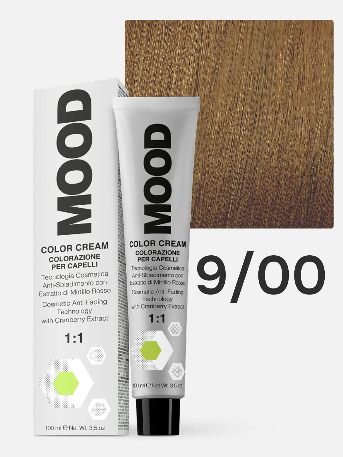 0102010009a.jpg MOOD Краска для волос 9/00 интенсивный очень светлый блонд 100мл — изображение 1