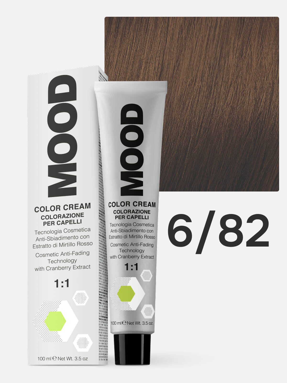 0102010067a.jpg MOOD Краска для волос 6/82 темный блонд мокка 100мл — изображение 1