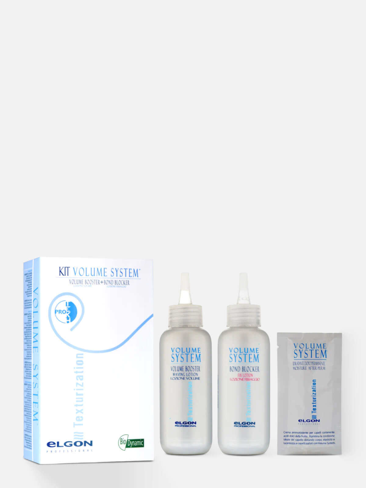 0606010100k.jpg ELGON TEXTURIZATION Набор система для завивки и придания объема Kit Volume System 215мл — изображение 1