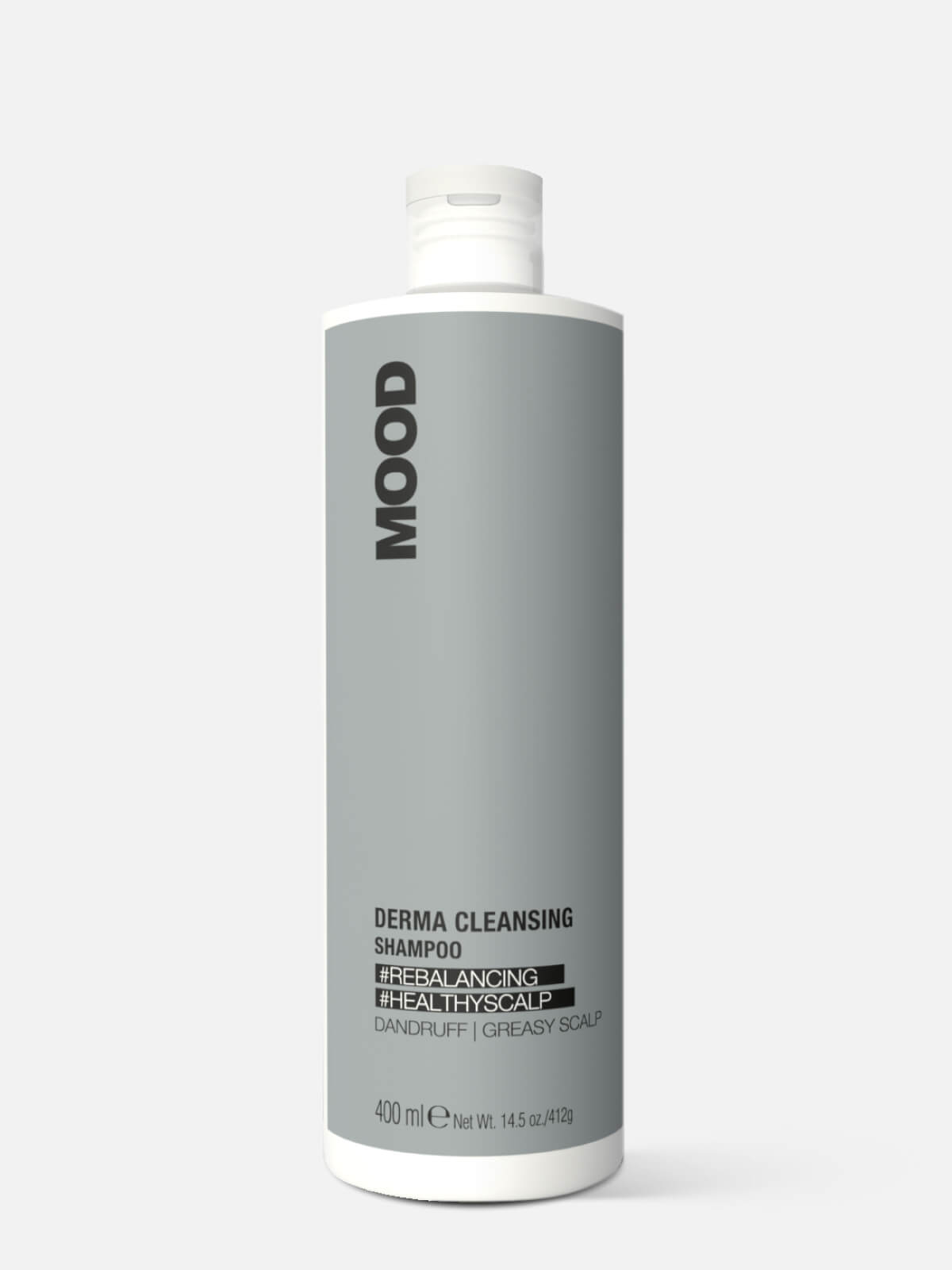 0702260400.jpg MOOD DERMA CLEANSING Шампунь «Баланс» для волос против жирности кожи головы и перхоти DERMA CLEANSING SHAMPOO 400мл — изображение 1