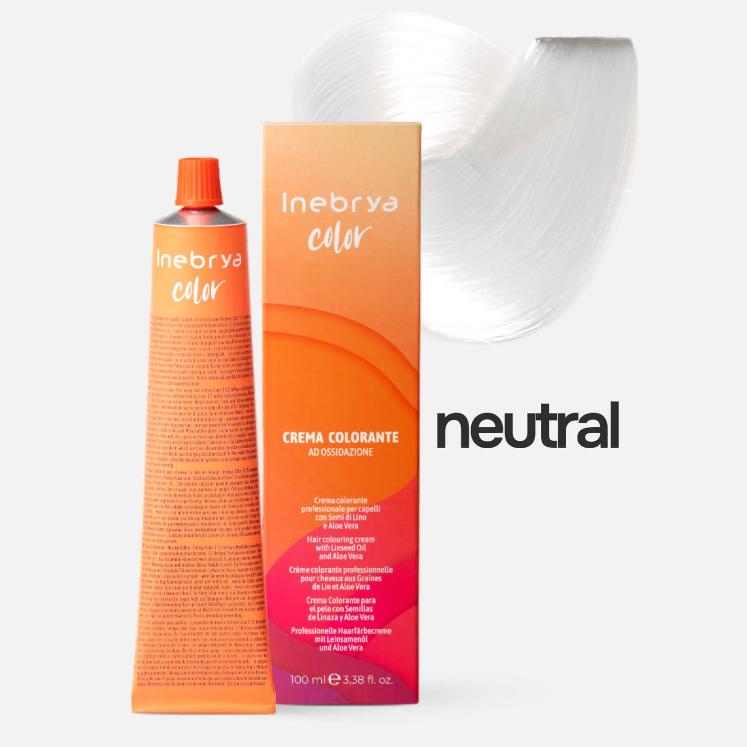 1006275.jpg INEBRYA Color NEUTRAL Профессиональная крем-краска для волос Корректор Нейтральный 100 мл — изображение 1