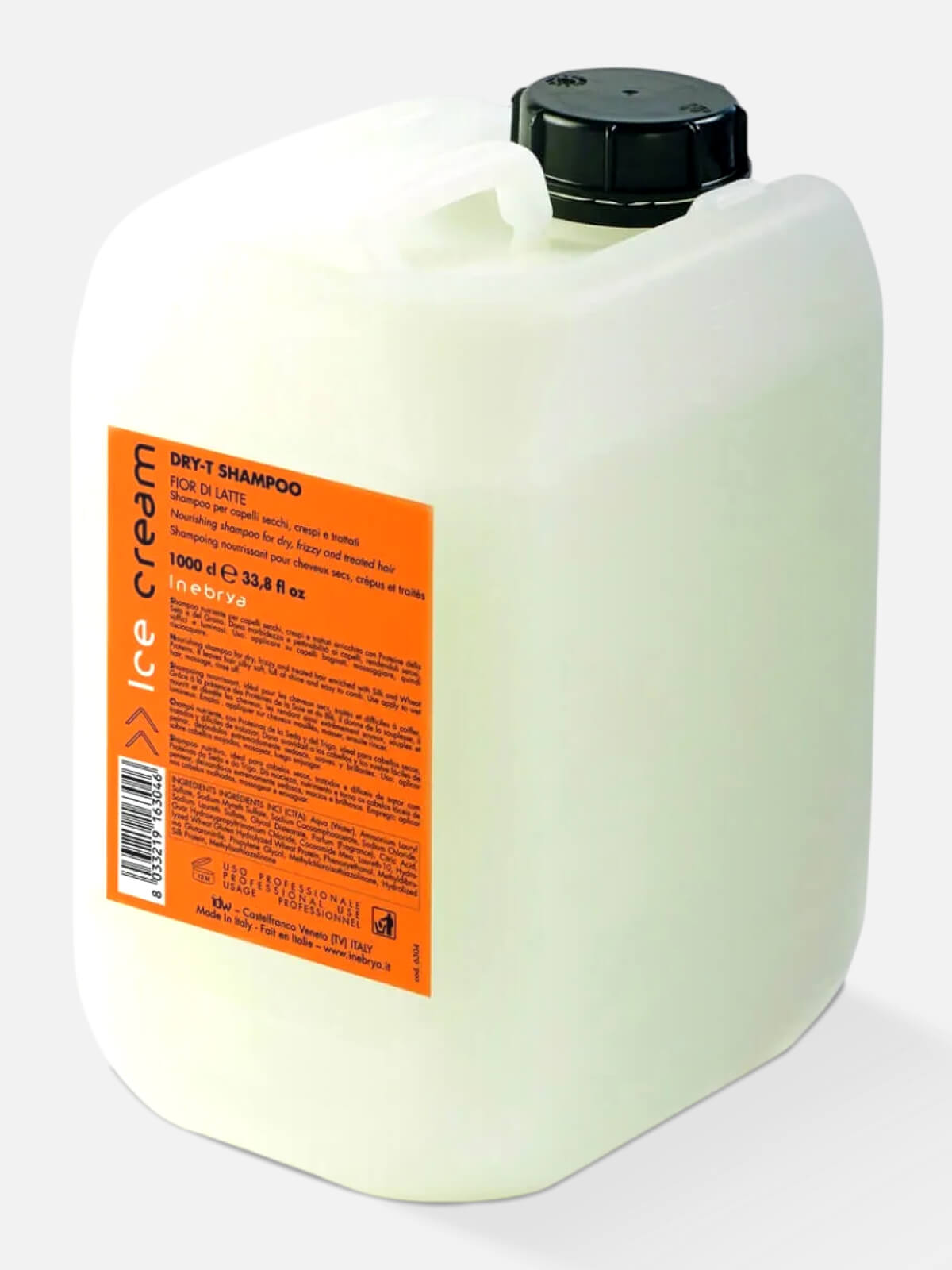 1026322.jpg INEBRYA ICE CREAM DRY-T Шампунь питательный для сухих и пористых волос NOURISHING SHAMPOO 10л — изображение 1