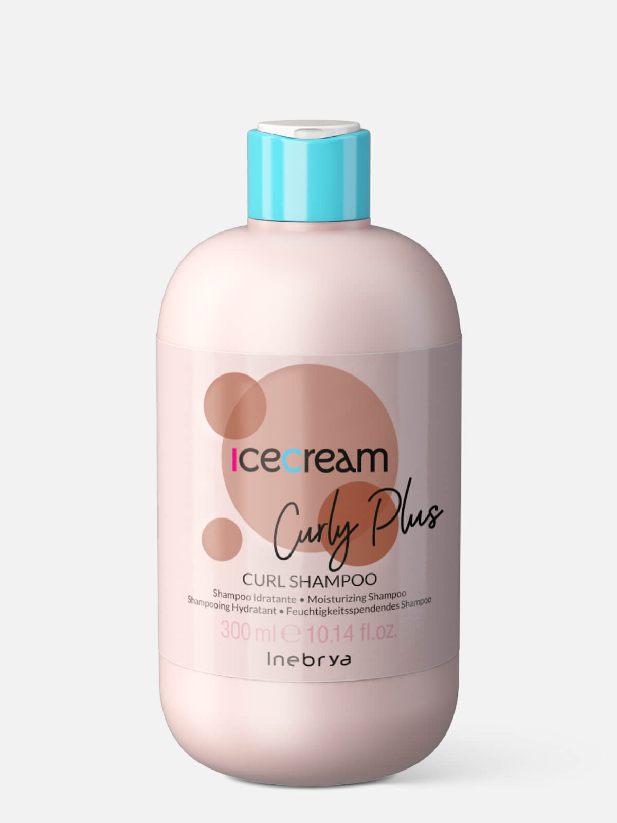 1026367.jpg INEBRYA ICE CREAM CURLY PLUS Шампунь увлажняющий для кудрявых волос CURL MOISTURIZING SHAMPOO 300мл — изображение 1