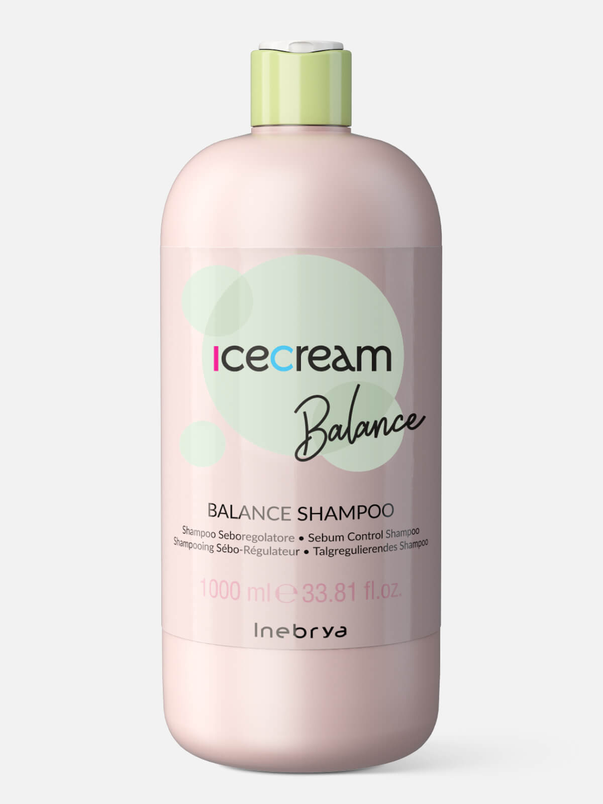 1026386.jpg INEBRYA ICE CREAM BALANCE Шампунь себорегулирующий для жирной кожи головы BALANCE SHAMPOO 1000мл — изображение 1
