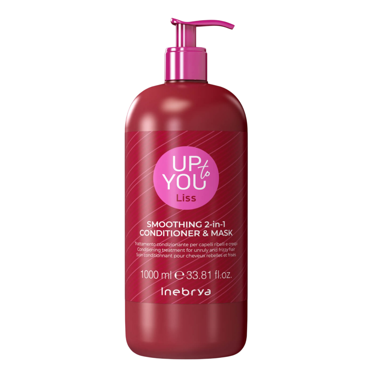 1026520.png INEBRYA Up To You Liss Smoothing 2 In 1 Conditioner & Mask Разглаживающий кондиционер для пушащихся и непослушных волос 1000 мл — изображение 1