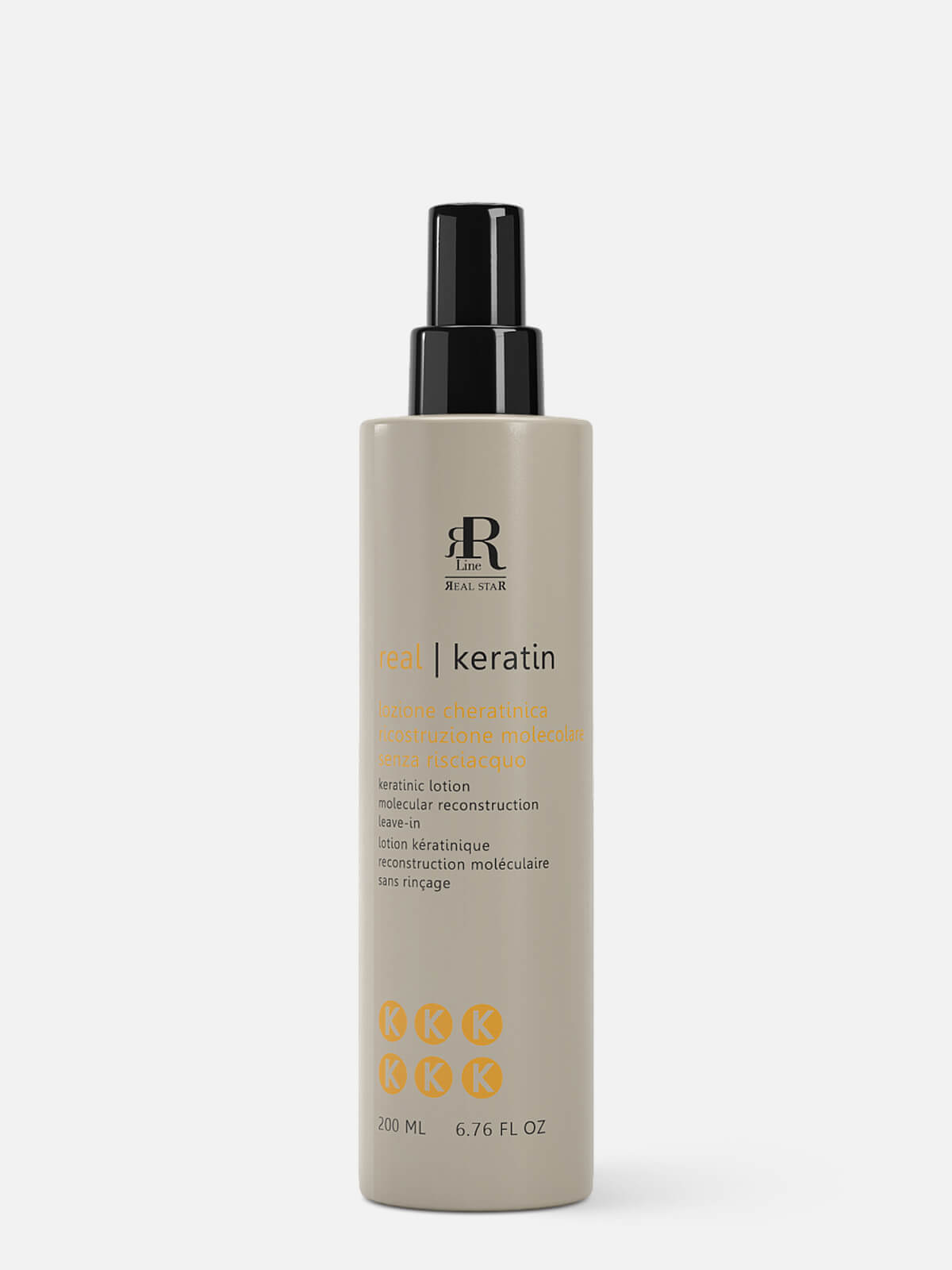 1076171.jpg RR LINE REAL STAR KERATIN Лосьон несмываемый кератиновый для волос KERATINIC LOTION MOLECULAR RECONSTRUCTION LEAVE-IN 200мл — изображение 1