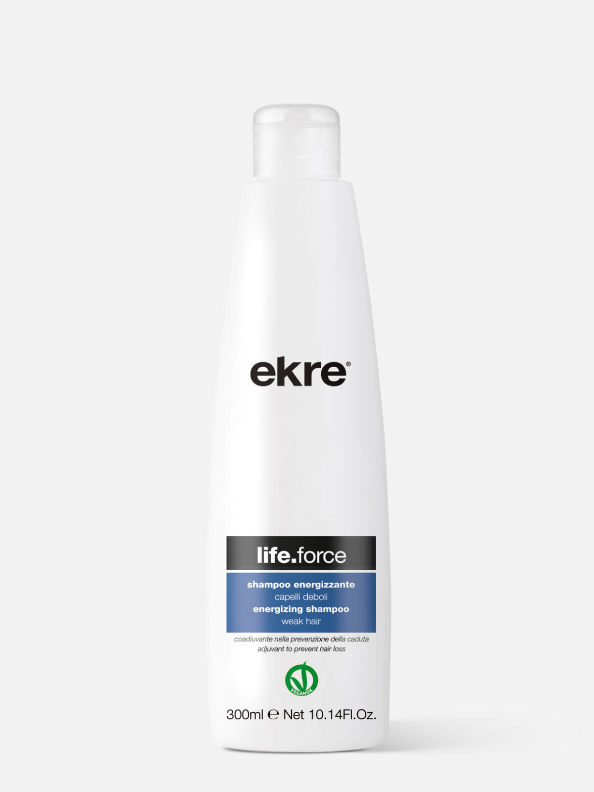 20142e.jpg EKRE LIFE.FORCE Шампунь для укрепления корней и ускорения роста волос Energizing Shampoo 300мл — изображение 1