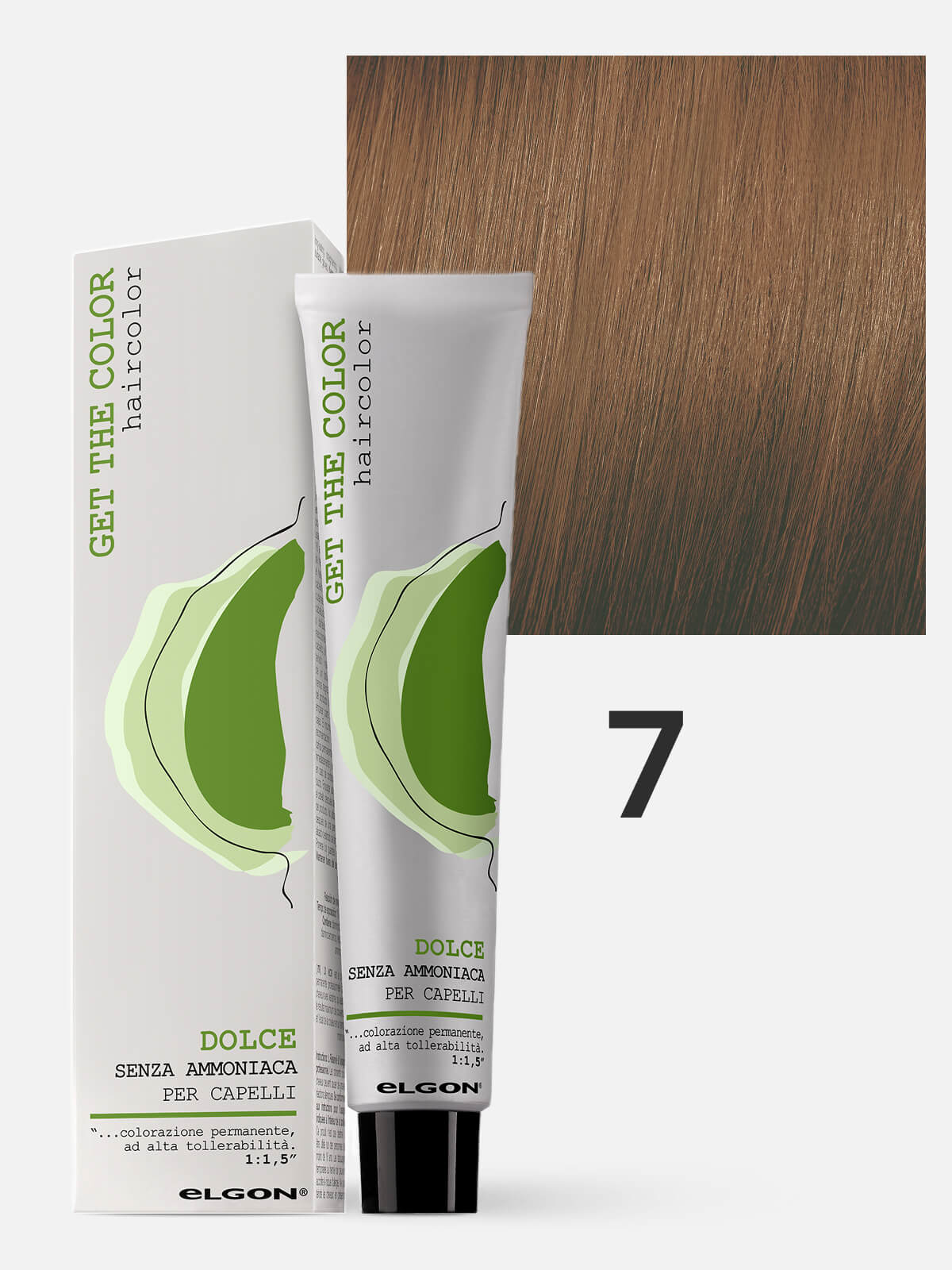 219010007.jpg ELGON GET THE COLOR DOLCE Краска для волос без аммиака 7 русый Biondo 100мл — изображение 1