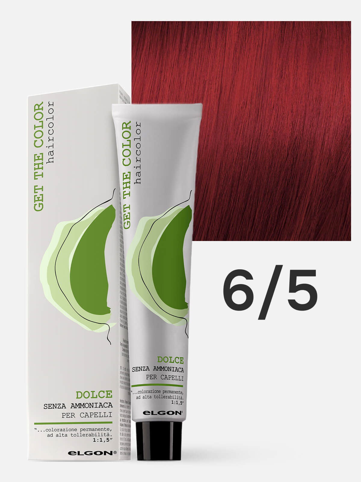 elgon get the color dolce Краска для волос без аммиака 6.5 гранат крас тем рус biondoscurorossomelograno 100 мл ELGON Get the Color Dolce Краска для волос без аммиака 6.5 Тёмный русый Красный 100 мл — изображение 1