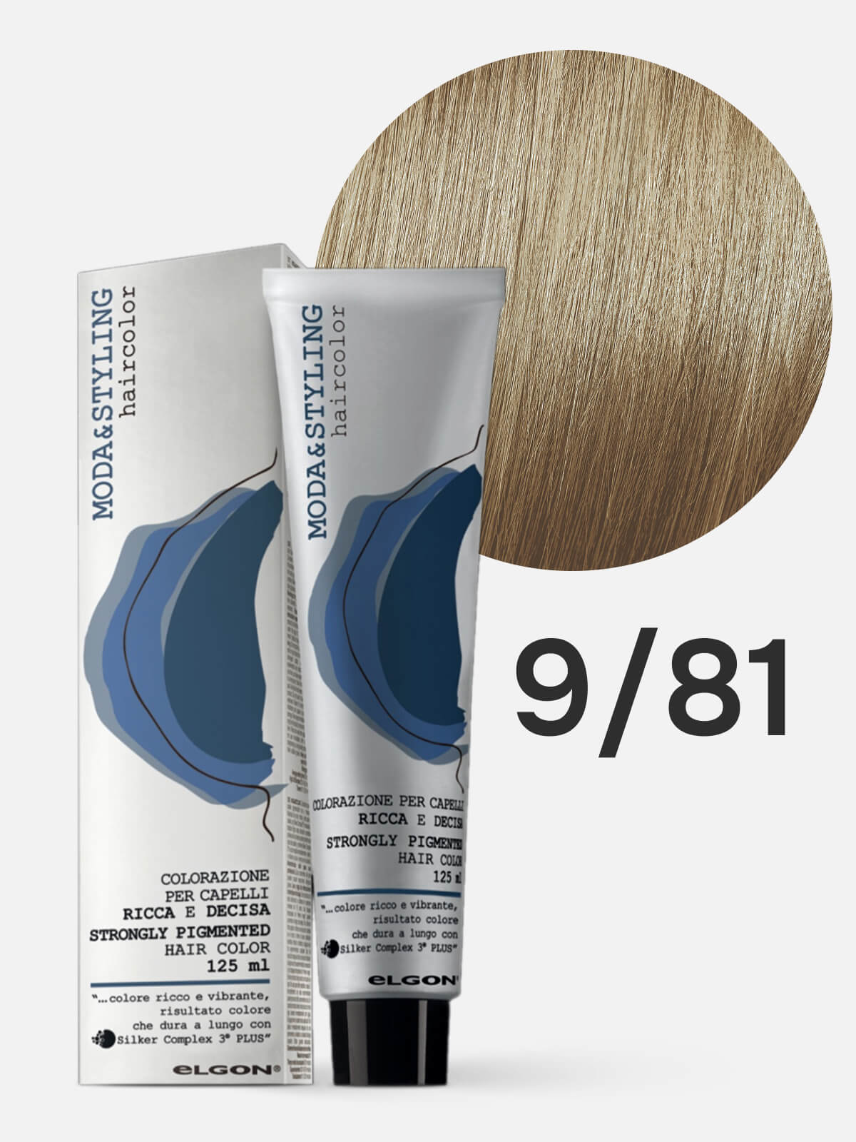 elgon modastyling Краска для волос 9/81 оч свет блонд корич пепел ash brown extra light blonde 125мл ELGON MODASTYLING Краска для волос 9/81 оч свет блонд корич-пепел Ash Brown Extra Light Blonde 125мл — изображение 1