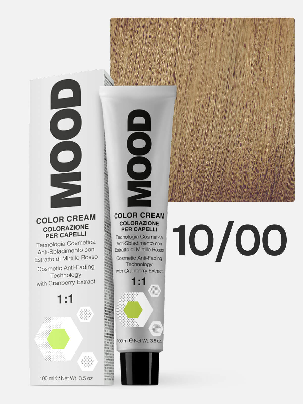 mood Краска для волос 10/00 интенсивный платиновый блонд 100мл MOOD Краска для волос 10/00 интенсивный платиновый блонд 100мл — изображение 1