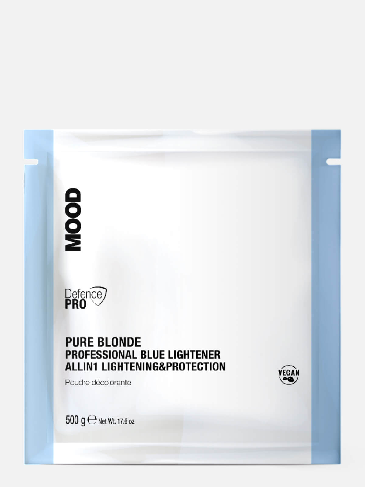 mood Порошок обесцвечивающий для волос голубой pure blonde professional blue lightener allin1 lightening&protection 500гр MOOD Порошок обесцвечивающий для волос голубой PURE BLONDE PROFESSIONAL BLUE LIGHTENER ALLIN1 LIGHTENING&PROTECTION 500гр — изображение 1