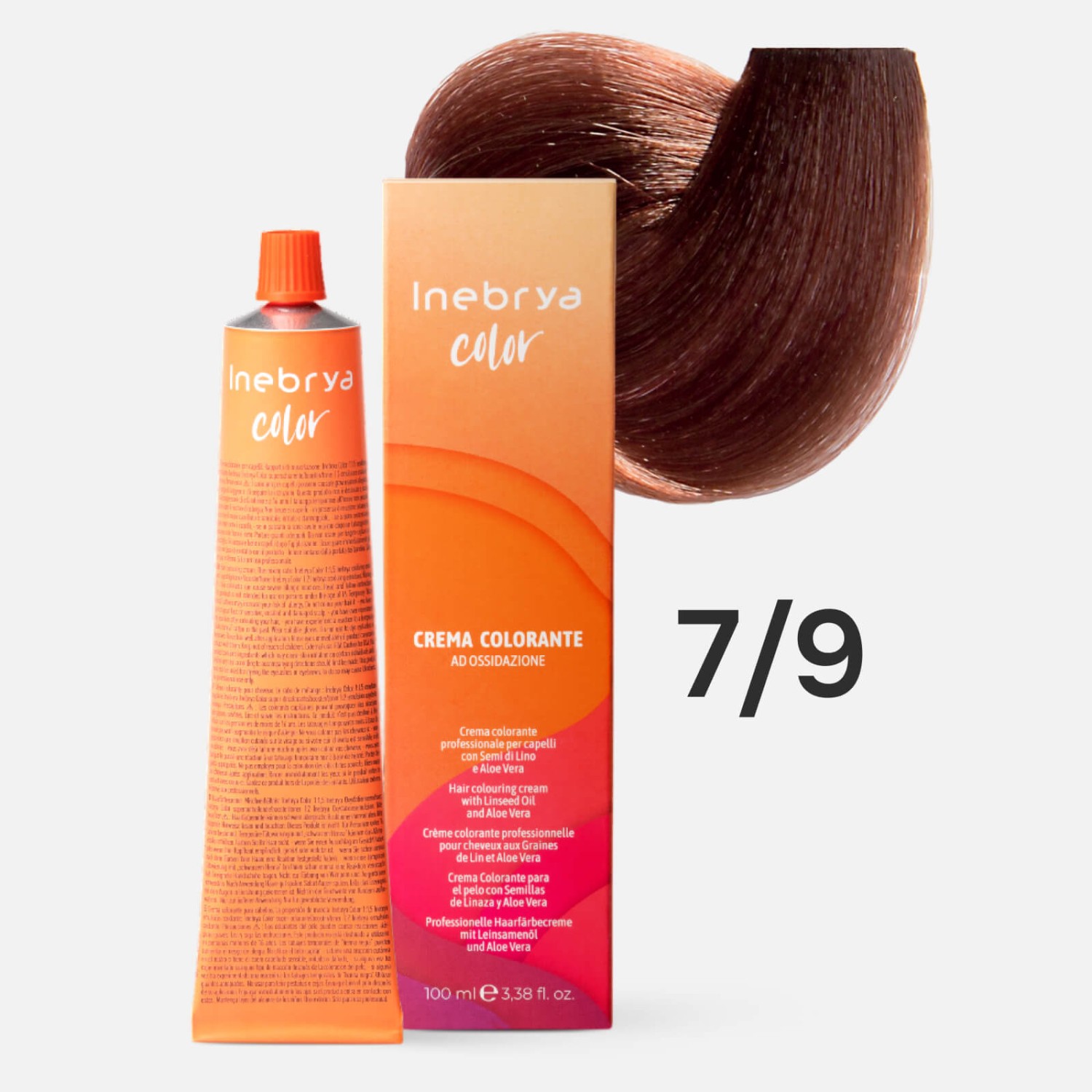 inebrya color 7/9 Профессиональная крем краска для волос Русый шоколадный 100 мл INEBRYA Color 7/9 Профессиональная крем-краска для волос Русый шоколадный 100 мл — изображение 1