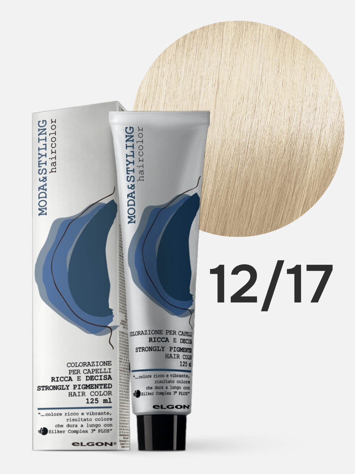 elgon modastyling Краска для волос 12/17 пепельно перламутровый блонд супер осветл 125мл ELGON MODASTYLING Краска для волос 12/17 пепельно-перламутровый блонд супер осветл 125мл — изображение 1