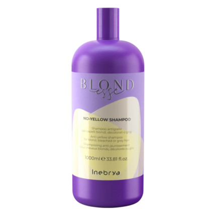 INEBRYA Blondesse No Yellow Shampoo Шампунь антижелтый для осветленных и седых волос 1000 мл