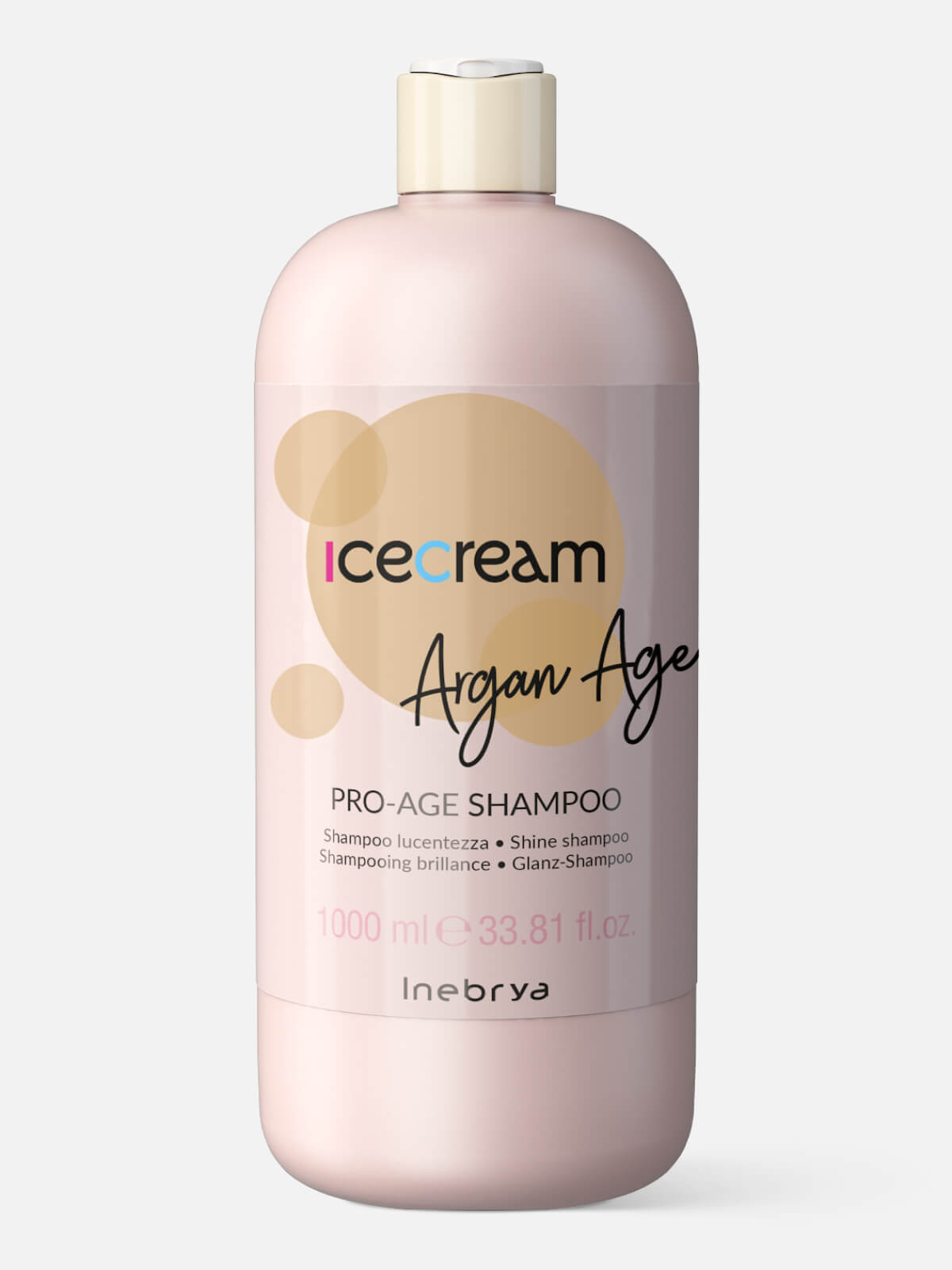 inebrya ice cream argan age Шампунь питательный для волос с маслом арганы pro age shampoo 1000мл INEBRYA ICE CREAM ARGAN AGE Шампунь питательный для волос с маслом арганы PRO-AGE SHAMPOO 1000мл — изображение 1