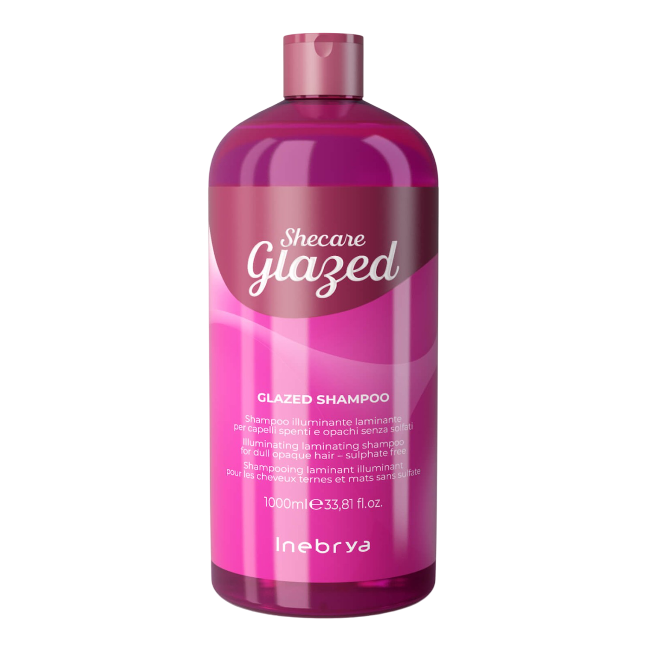 inebrya shecare glazed shampoo Шампунь для блеска тусклых и матовых волос 1000 мл INEBRYA Shecare Glazed Shampoo Шампунь для блеска тусклых и матовых волос 1000 мл — изображение 1