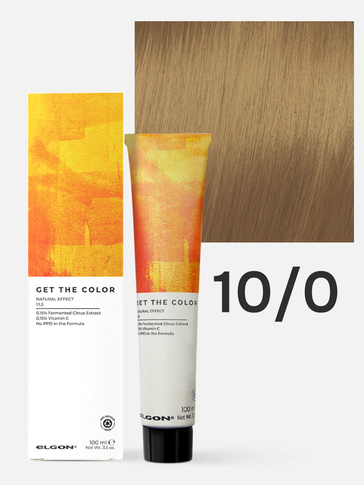 elgon get the color Крем краситель для стойкого окрашивания волос 10.0 платиновый блонд интенсивный 100мл ELGON GET THE COLOR Крем-краситель для стойкого окрашивания волос 10.0 платиновый блонд интенсивный 100мл — изображение 1