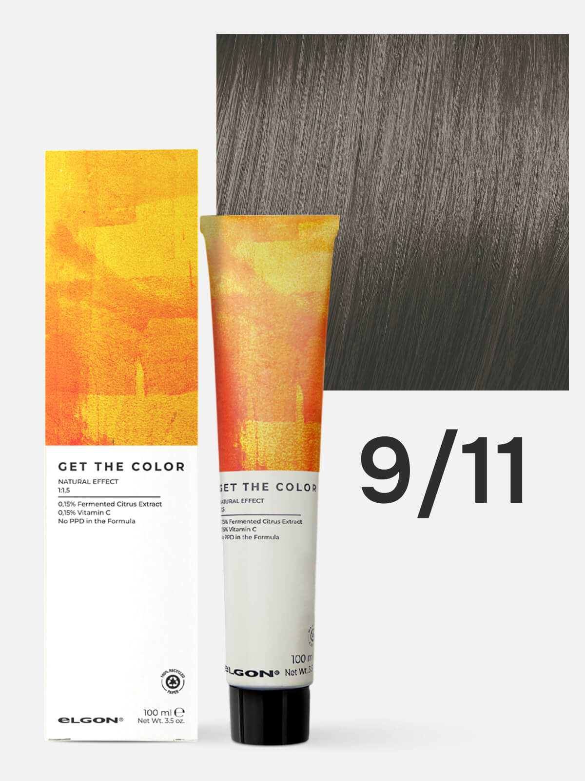elgon get the color Крем краситель для стойкого окрашивания волос 9.11 суперсветлый блонд пепельный интенсивн 100мл ELGON GET THE COLOR Крем-краситель для стойкого окрашивания волос 9.11 суперсветлый блонд пепельный интенсивн 100мл — изображение 1