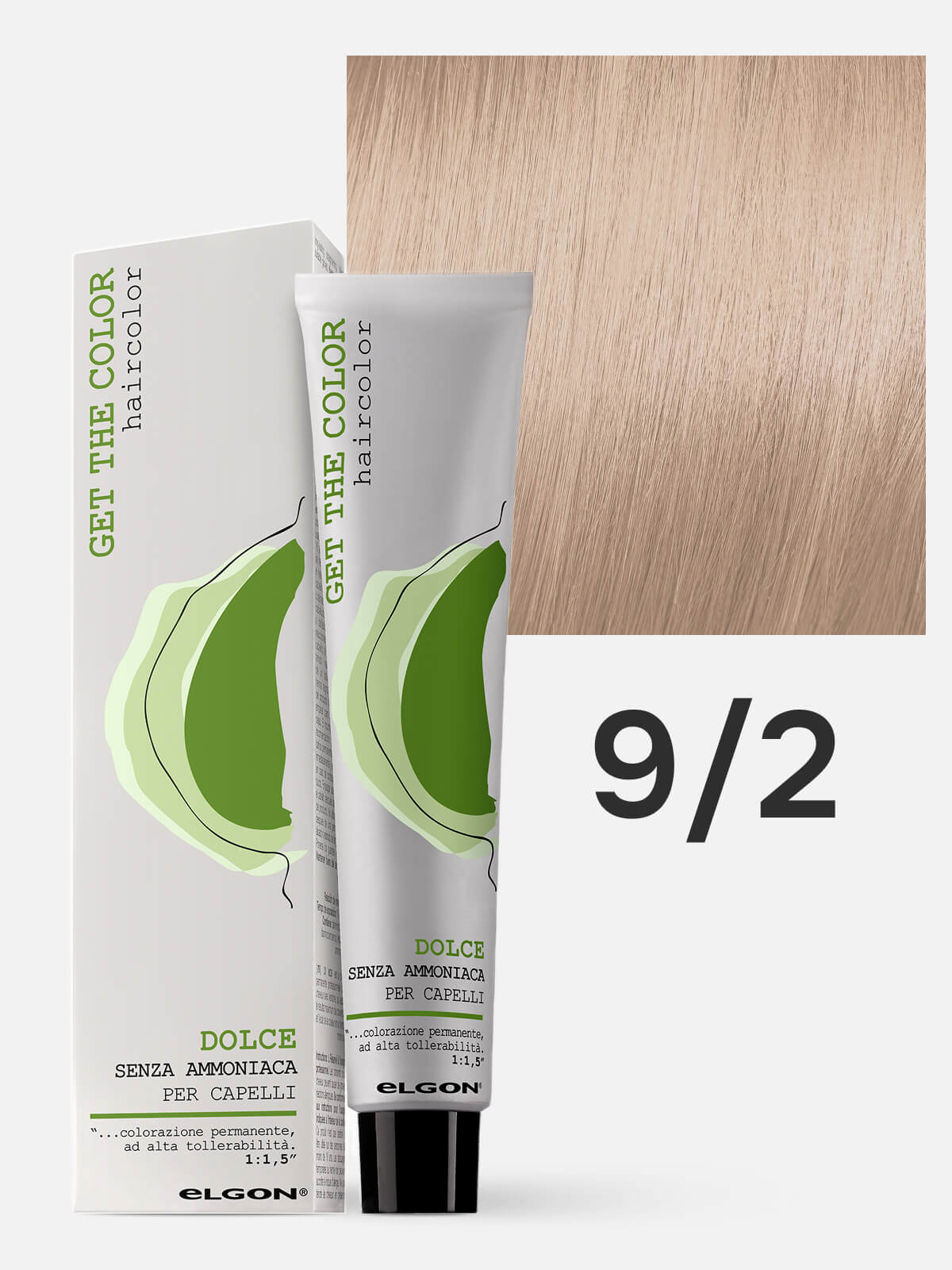 elgon get the color dolce Краска для волос без аммиака 9.2 ореховый бежевый экстрасветлый русый 100мл ELGON GET THE COLOR DOLCE Краска для волос без аммиака 9.2 ореховый бежевый экстрасветлый русый 100мл — изображение 1