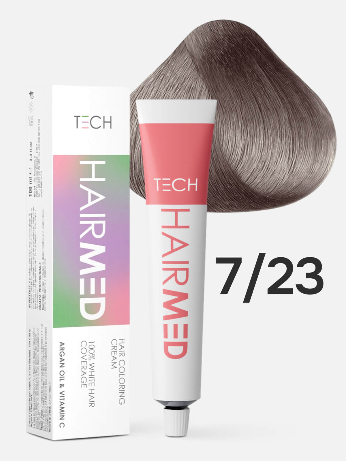 hairmed tech hair coloring cream 7.23 Перманентная крем краска для волос русый фиолетово золотистый 100 мл HAIRMED Tech Hair Coloring Cream 7.23 Перманентная крем-краска для волос русый фиолетово-золотистый 100 мл — изображение 1