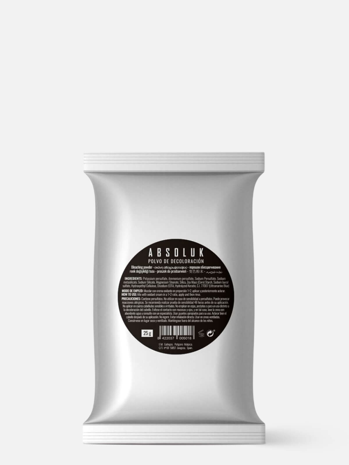 absoluk Порошок обесцвечивающий для волос синий progressive blue bleaching powder / decoloracion en polvo 25гр ABSOLUK Порошок обесцвечивающий для волос синий PROGRESSIVE BLUE BLEACHING POWDER / DECOLORACION EN POLVO 25гр — изображение 1