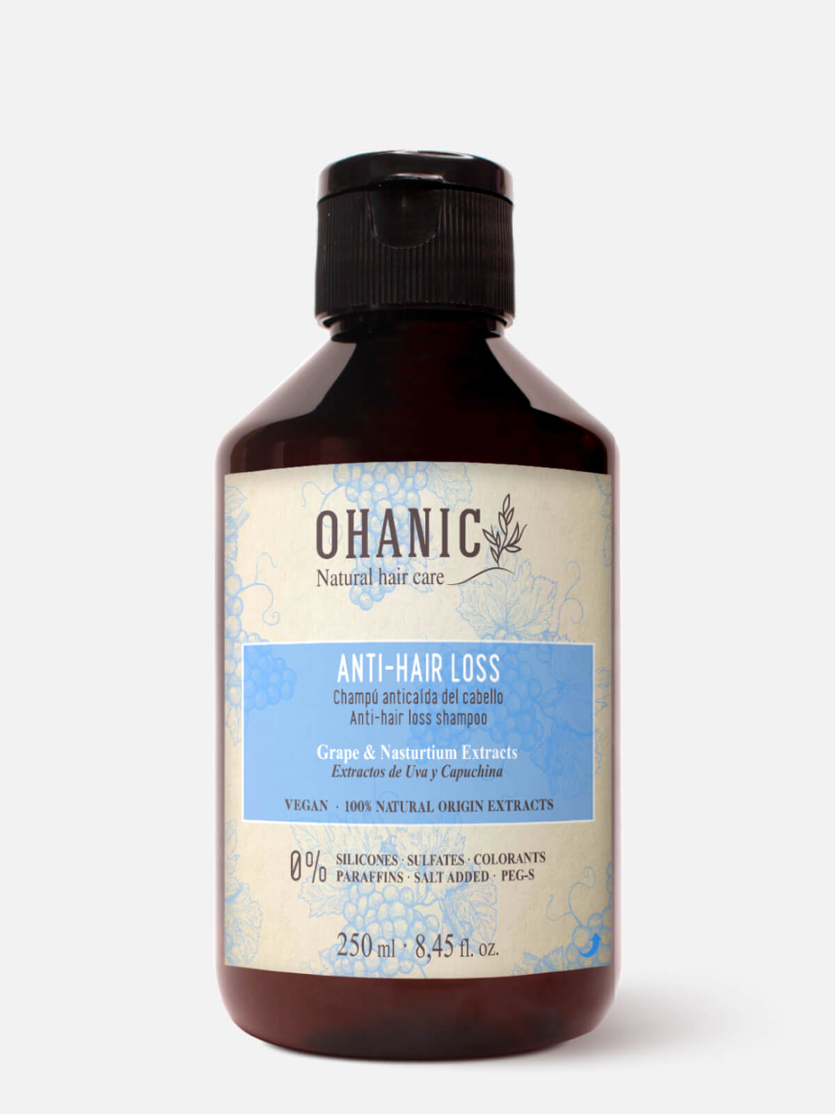 ohanic natural hair care anti hair loss Шампунь против выпадения волос 250мл OHANIC Natural Hair Care Anti-Hair Loss Shampoo Шампунь против выпадения волос 250 мл — изображение 1