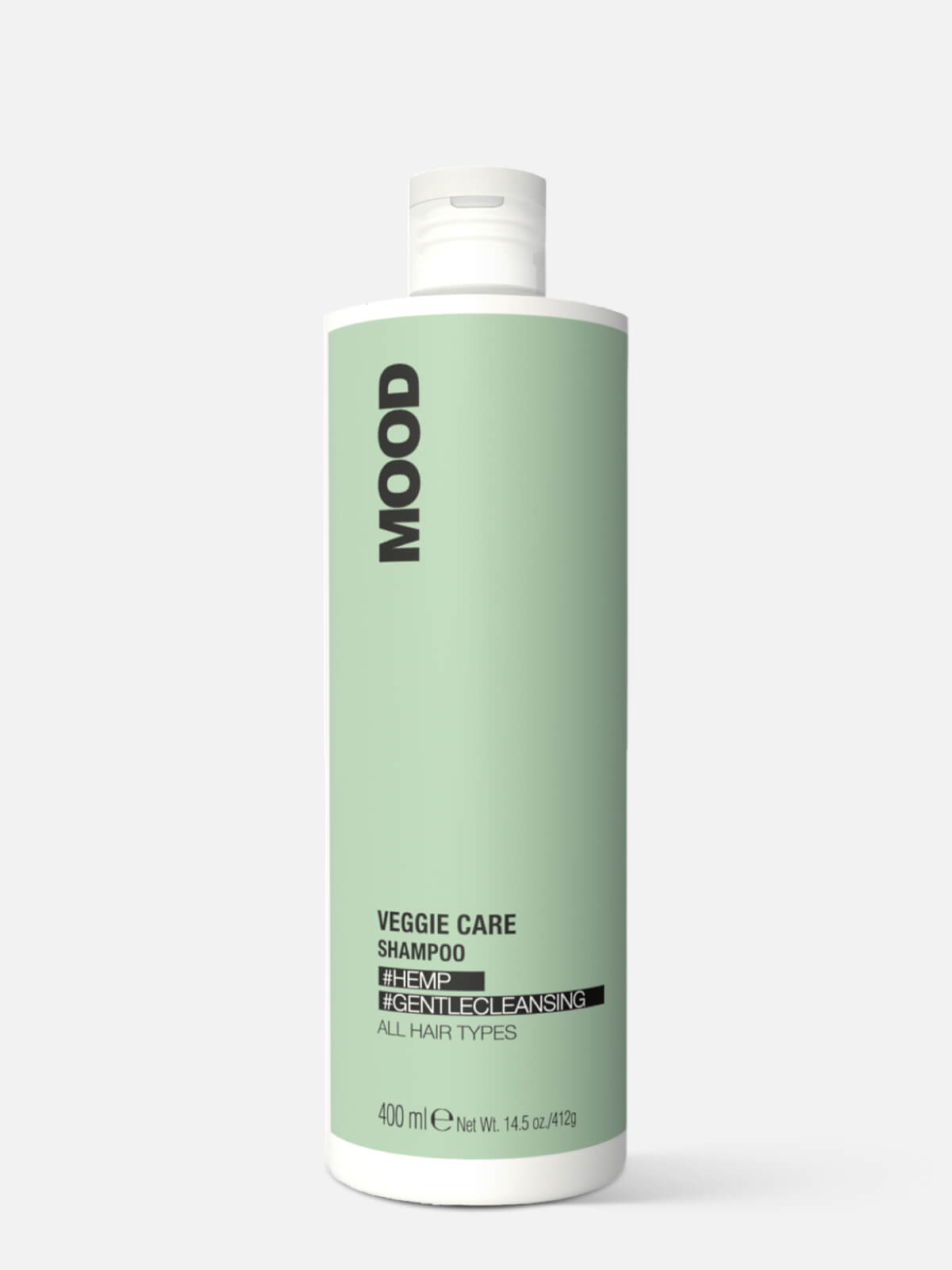 mood veggie care Шампунь деликатный для всех типов волос veggie care shampoo 400мл MOOD VEGGIE CARE Шампунь деликатный для всех типов волос VEGGIE CARE SHAMPOO 400 мл — изображение 1